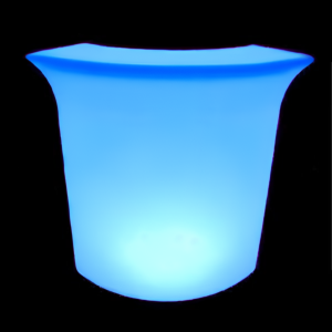 Glow Corner Bar Piece in Blue