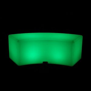 Glow Curved Bench Hire