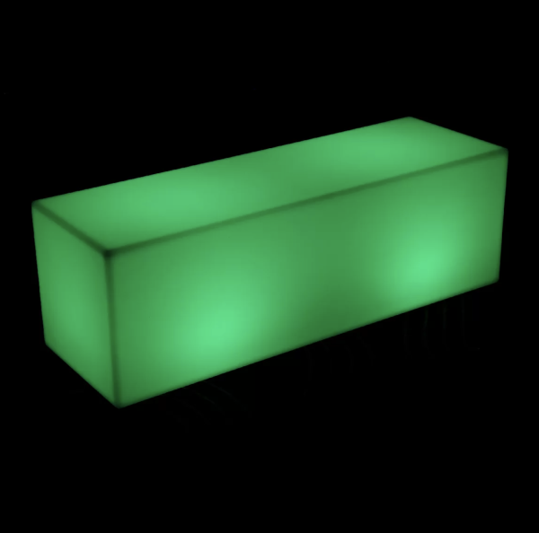 Glow rectangle bench